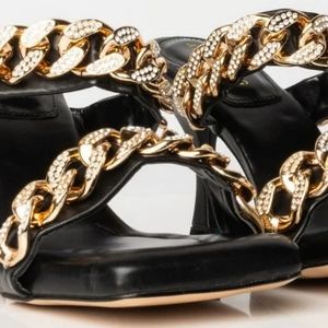 Azalea Wang black stilletto sandles size 8